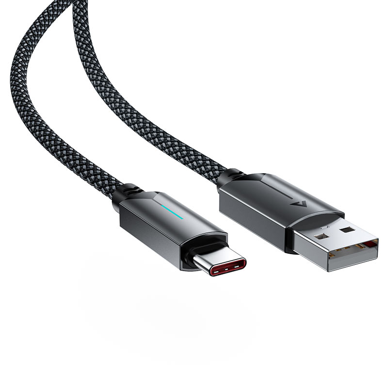 AceFast | 18475 | C19-04 | Usb A To Usb C Fast Charging Data Cable | Black AceFast | 18475 | C19-04 | Usb A To Usb C Fast Charging Data Cable | Black